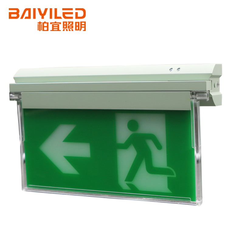 Amazon hot selling customized indoor hanging exit sign