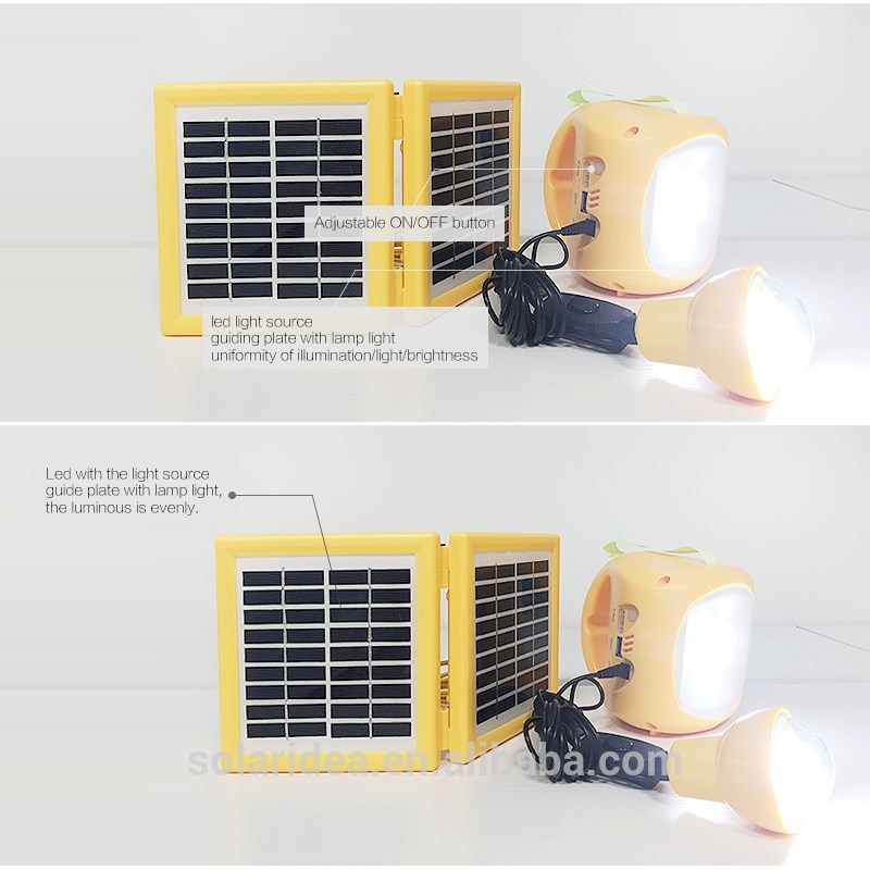 Low price made in china rechargeable led emergency light photovoltaic solar battery charger