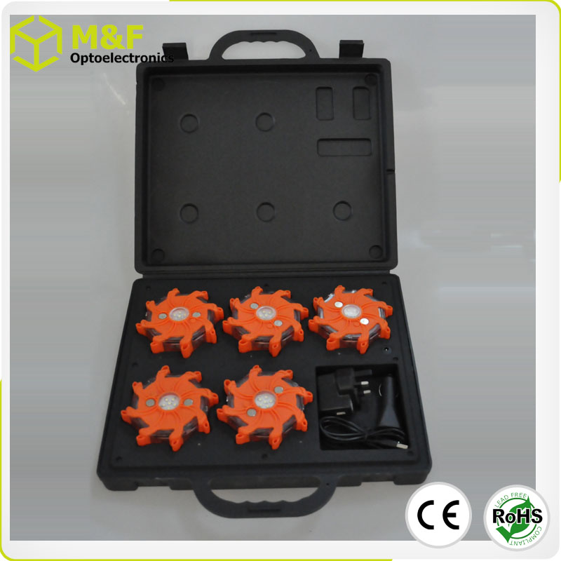 Patent 16 Led Magnet Flare Roadway Safety Traffic Warning Light