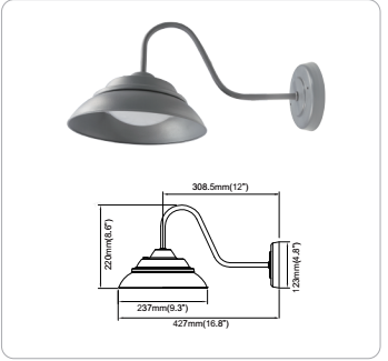 WESTDEER ! Classic design led dusk to dawn barn light yard light country road light