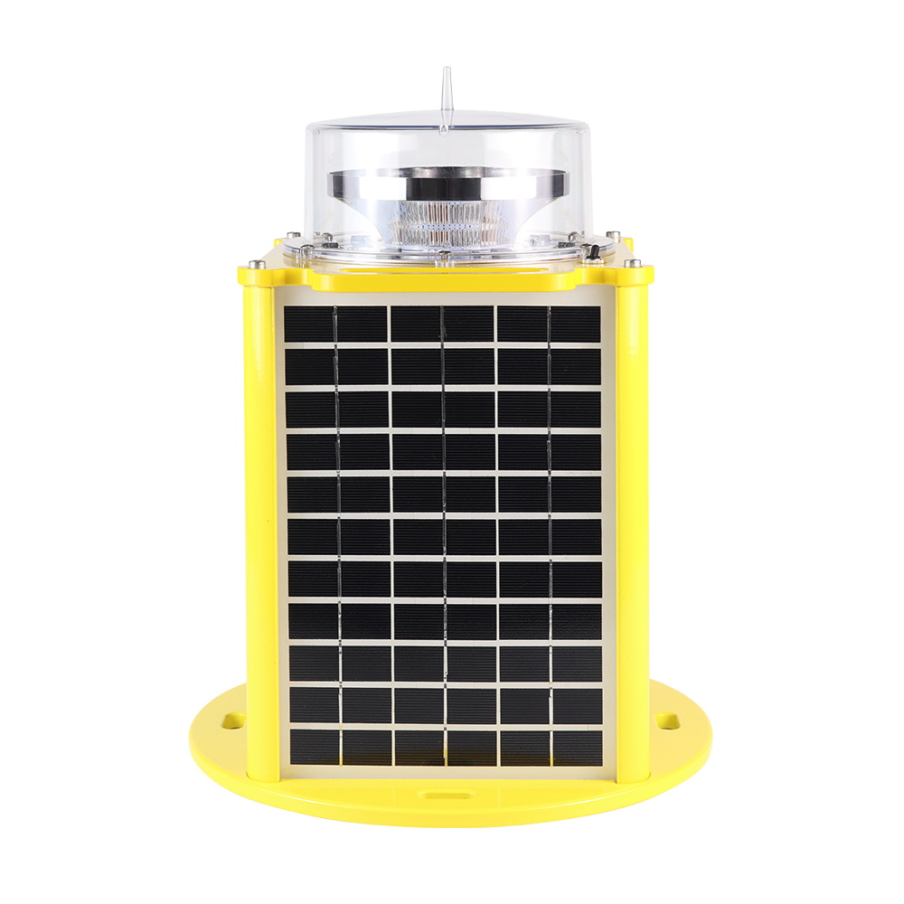 GS-HI/BT high intensity type B solar aviation obstruction warning light