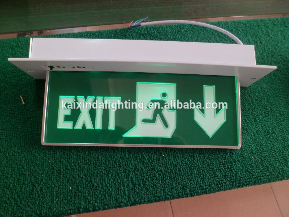 Rechargeable Fire Emergency LED Exit Sign with CE and Rohs