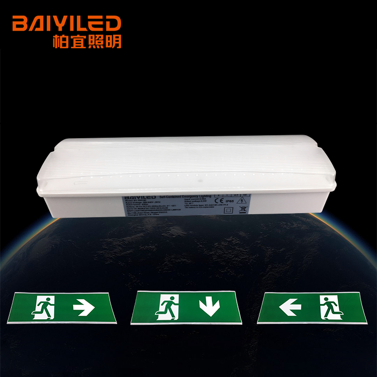 Fire Resistant Chinese Lamp Ip65 Emergency Bulkhead Light Plastic Square