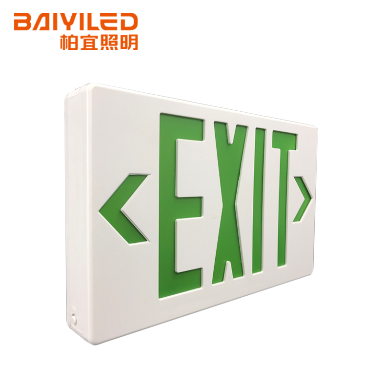 Fire Emergency On Highway Stainless Steel Exit Sign Led Lamp