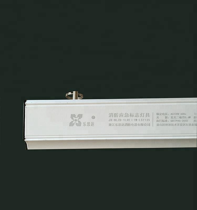 New design glass reflect light emergency exit sign board