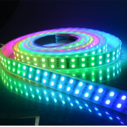 Dual Row 120 led/m Magic LED STRIP 5050 RGB ip67 IP65 waterproof led strip light dream color 1812 IC