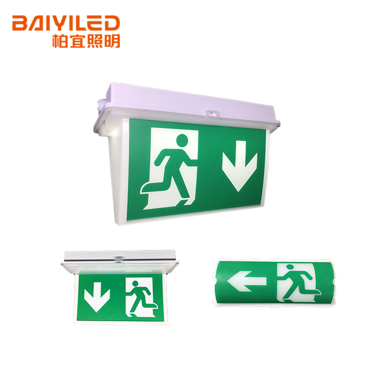 Lighted Arrow Fluorescent 4-6Hours Color Battery Powered Emergency Exit Sign Lighting Requirement