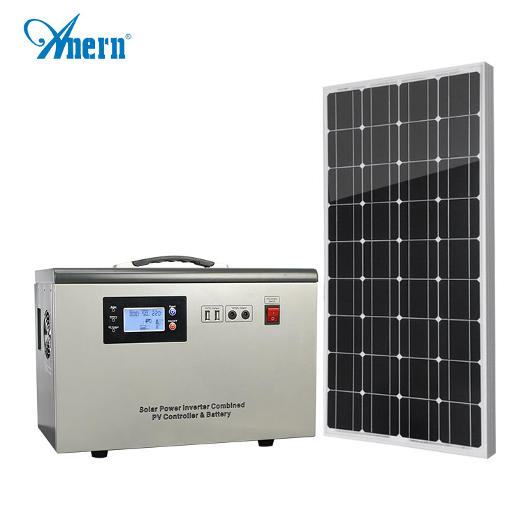 500W solar panels for home system including 12V/200AH battery