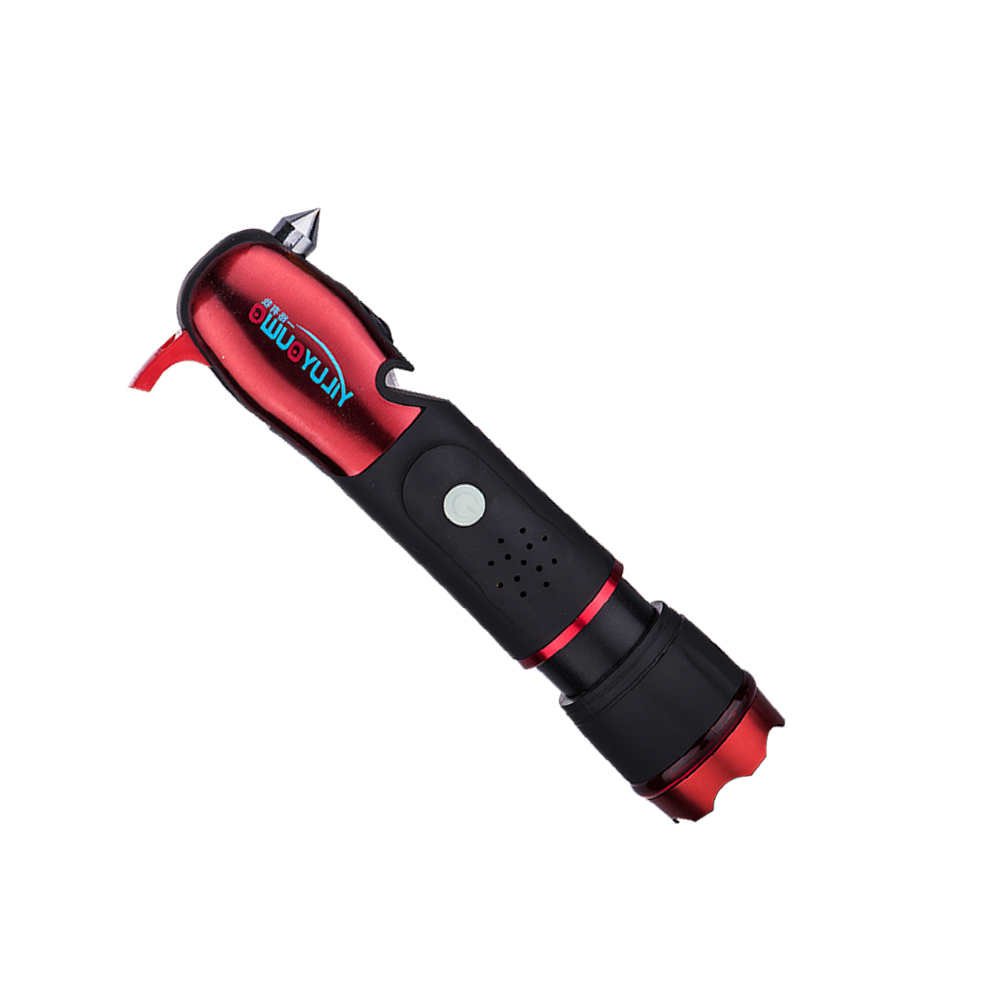 Hot Promotional High Power Multi Function Tools LED Torch Flashlight With Safety Hammer For Camping Torch Light