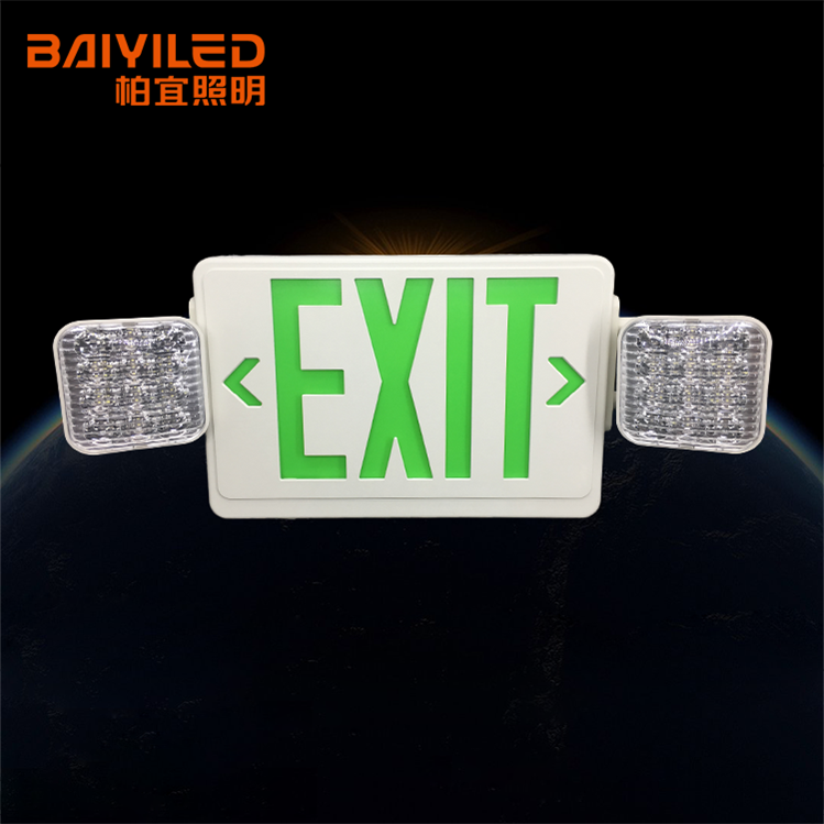 Salida De Emergencia Fire Exit Light Board Emergency And Non Maintained Twin Luminaire