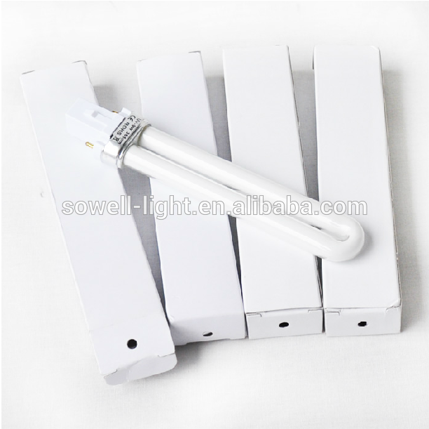 9W 365nm UV gel nail curing lamp U shape Light bulb tube for UV nail dryer