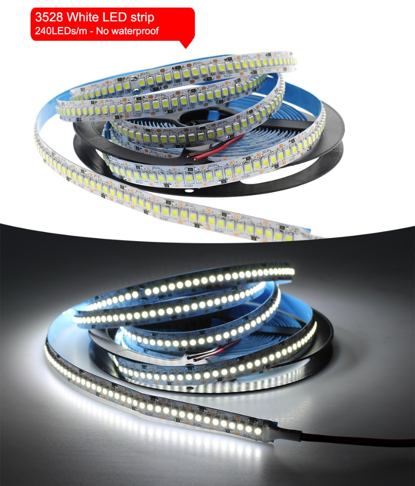 Double Row 2835 led stripe warm white 240leds flexible strip light nature white