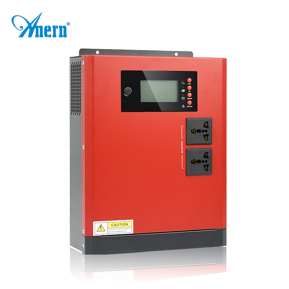 Hybrid solar inverter 5KVA high frequency pure sine wave inverter with MPPT solar charge controller