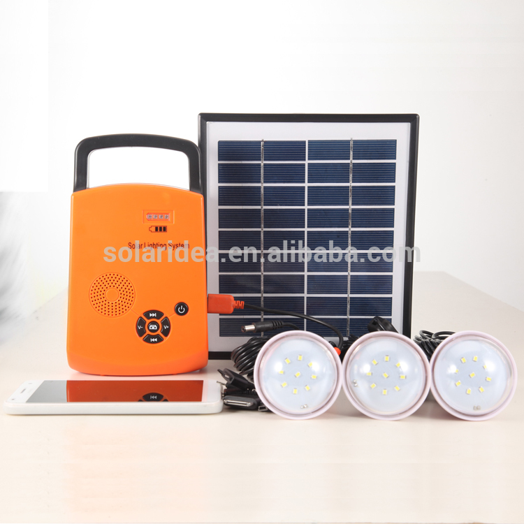 Quality guarantee solar panel energy rechargeable model led home lighting