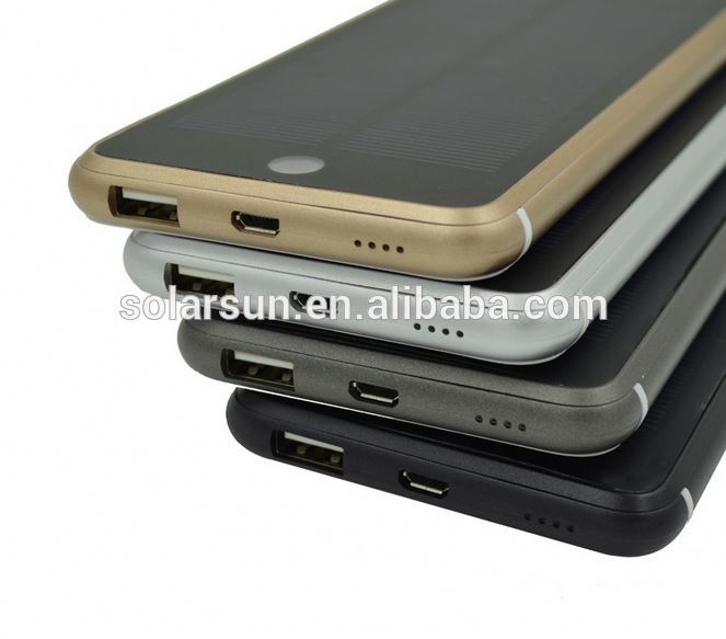 Solar Mobile Charger Cover 5000mah power bank for mobile phone