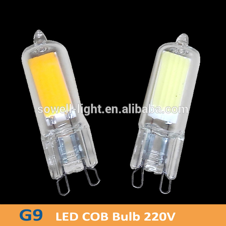 Best seller products G9 2W 4W 400lm Cool white or day white LED COB Glass Lamp