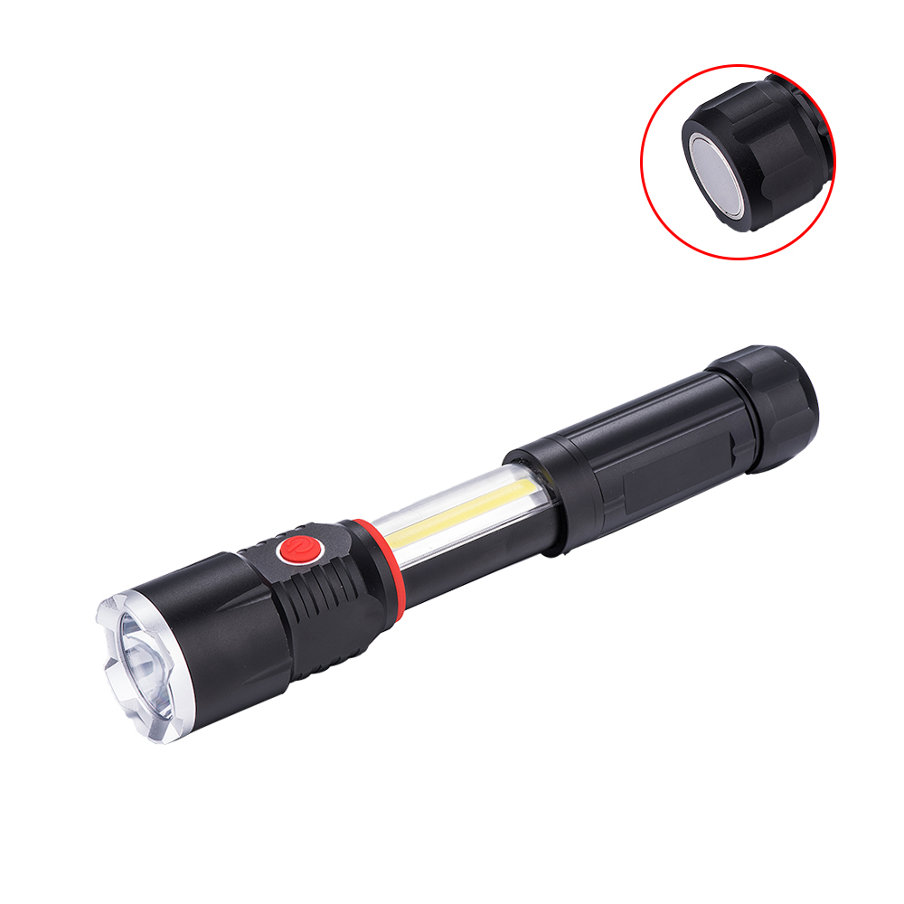 COB Multifunction Aluminum Tactical Flashlight High Power Led Flashlight