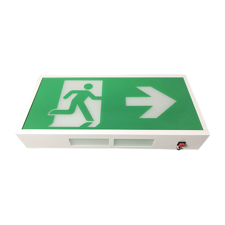 Led Double Sided Emergency Light Self Contained Hardwired Non Electrical Exit Sign