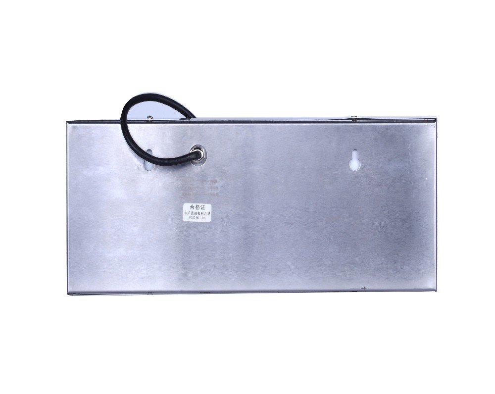 High quality 304 stainless steel and glass led rechargeable emergency exit sign light