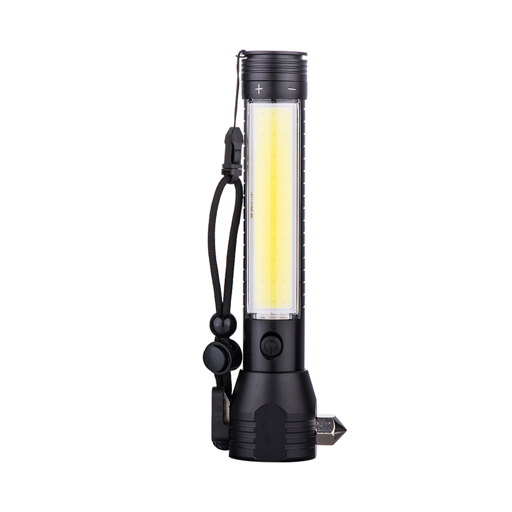 Best COB LED Multi-Function Safety Hammer Flashlight