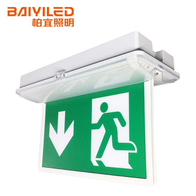 Emergency Light Red Cul Exit Fire Ip65 2D Led Bulkhead 18W