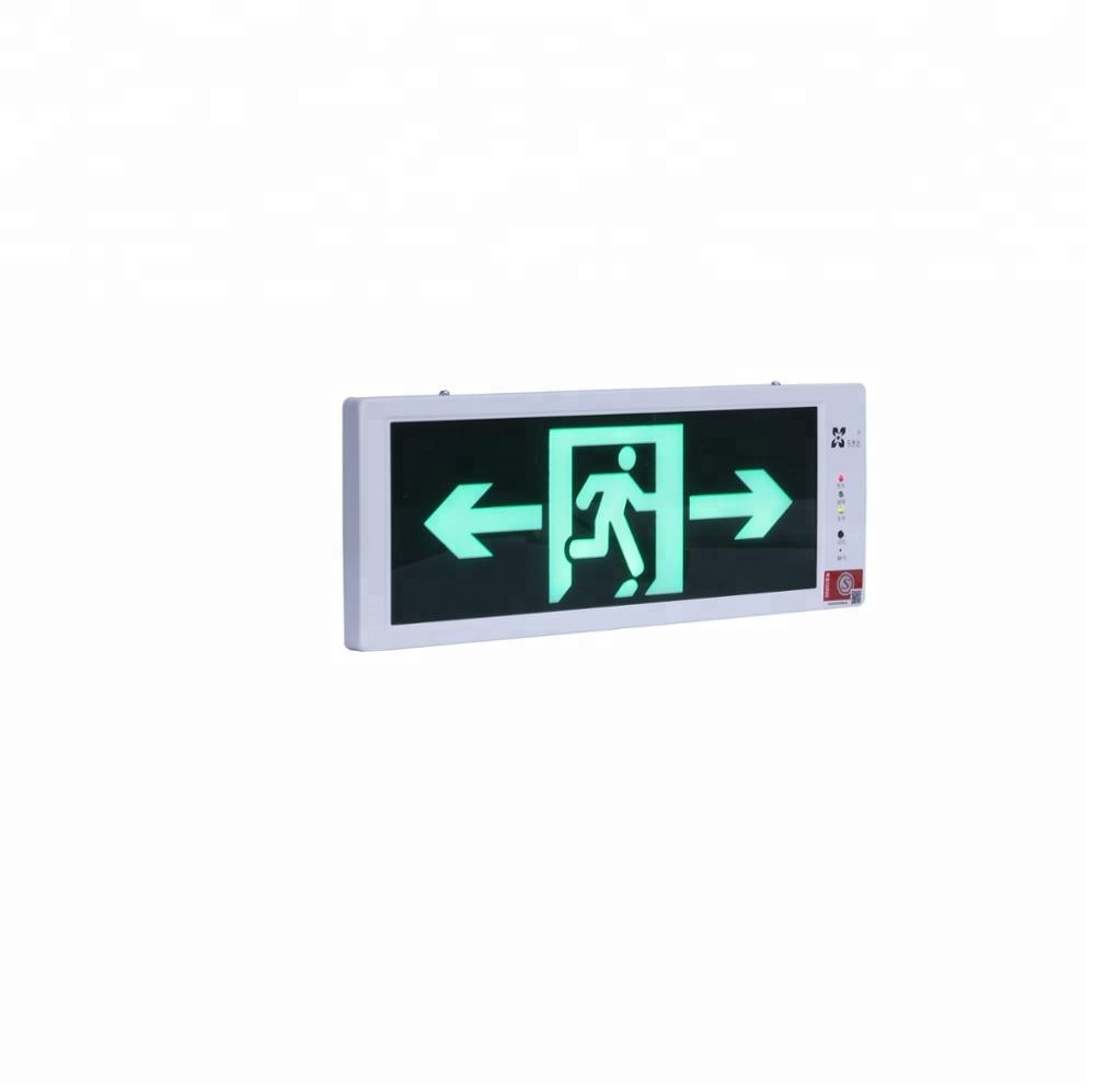 LST factory made model 100A best quality double faced hanging led emergency exit sign board