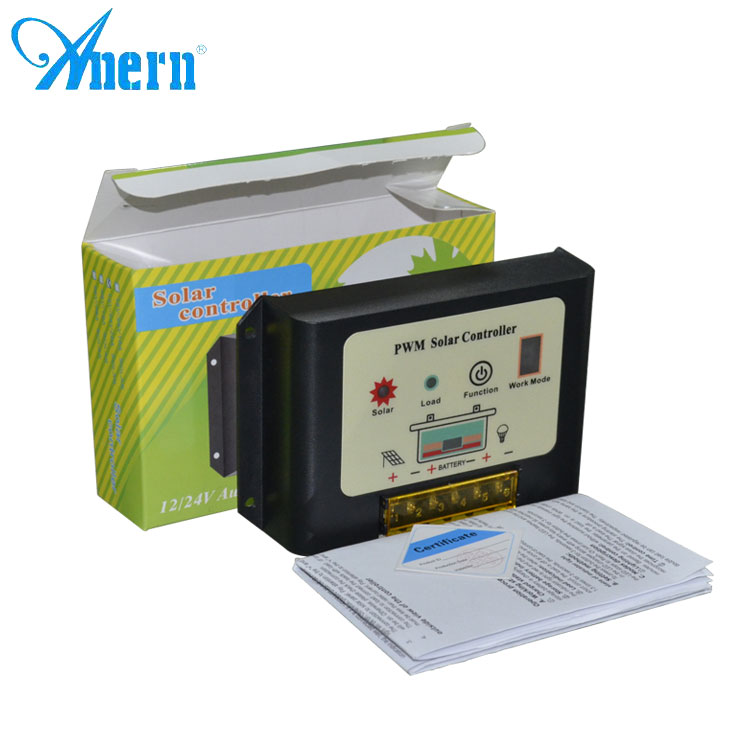 Pwm LCD charging motor speedsolar charge controller 10a