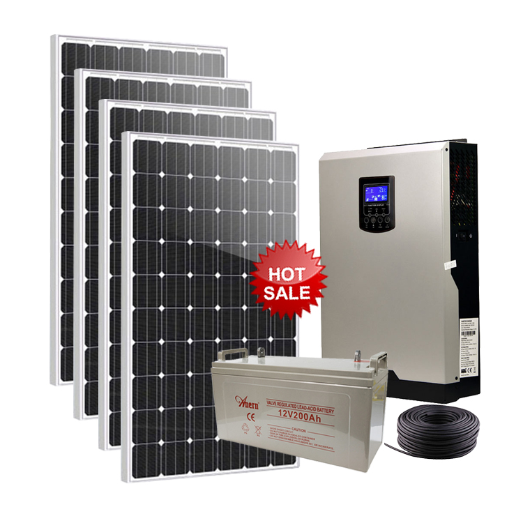 Hot selling off-grid solar power generation plant 5kw 6kw power generator for industrial home use