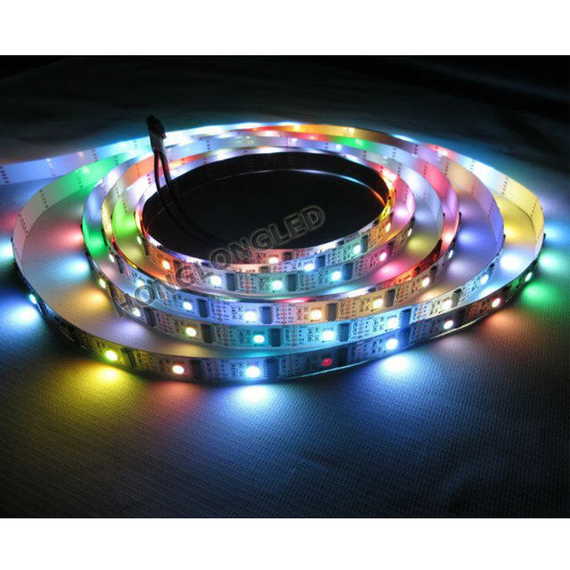 USB Powered LED Strip 5V WS 2811 2812 2801 SMD5050 RGB Flexible LED Strip Light for CE RoHS Certificate