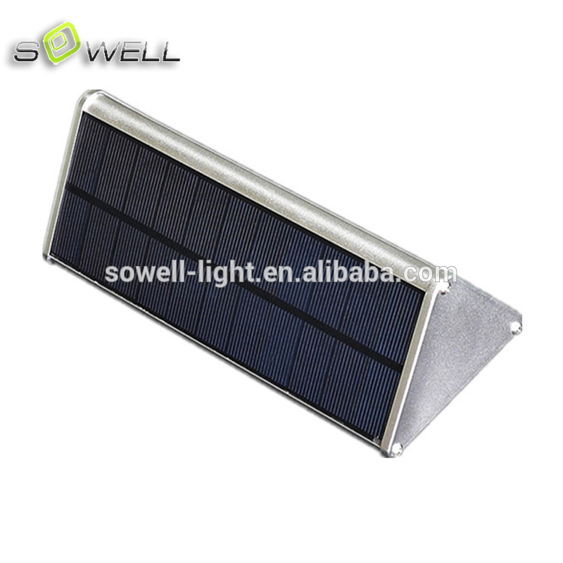 Microwave Sensor 48 LED aluminium triangle solar panel 3.2W