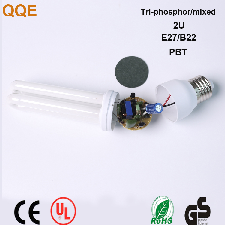 5w compact light 2U bulb cfl energy saving lamps with best price high quality