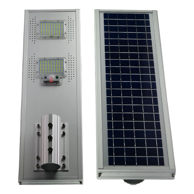 2018 Factory price integrated all in one 100w solar street light