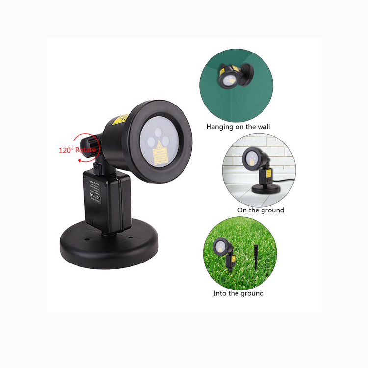 Sparkle Base Crystal Led Glass 3D Christmas Projector Show Shower Laser Light