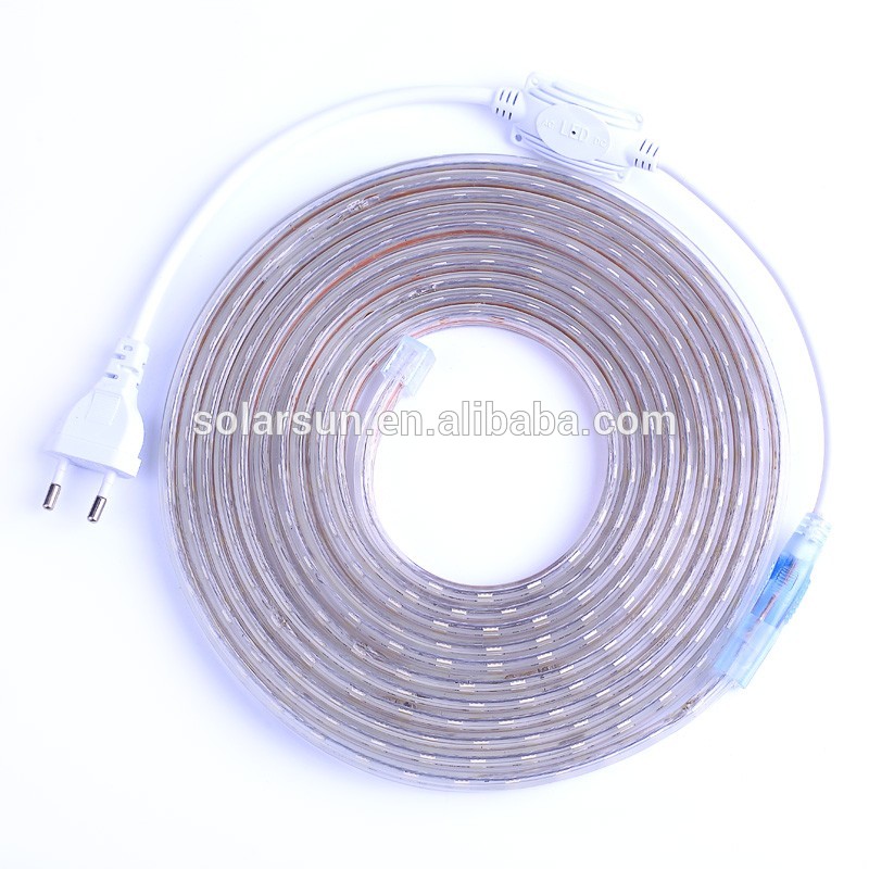 220V 100M strip led 5730 AC 220V led flexible strip light 5050 RGB 220-240V high voltage strip lights