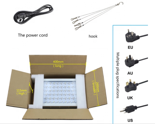 LED Grow Light with Hanging wire,1000W Plant Grow Tube Lamp LED Grow Light clip