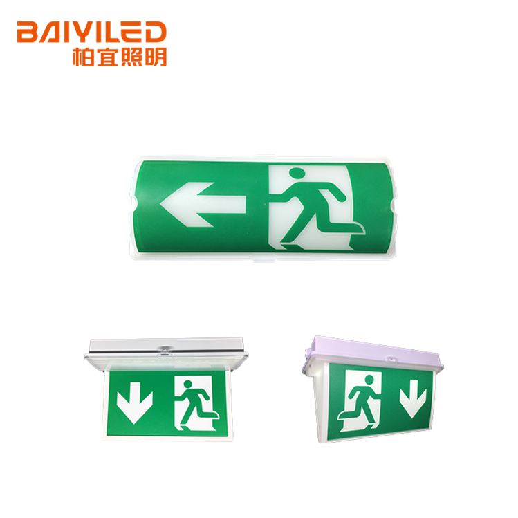 Lead Acid Emergency Light Exit Sign Sight Self Test Twin Spot Lighting
