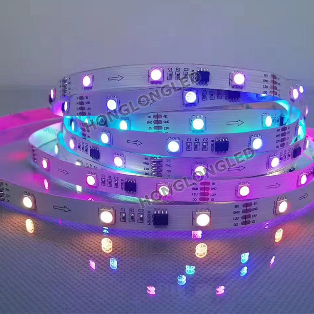 DC5V Led Strip Light 144 LEDs/M WS2812 color changeable RGB 5050 2812b Led Digital Strip for Clothes