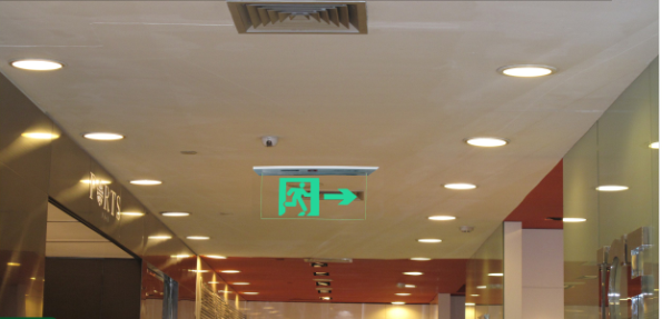 LST model 132 double sided fire led rechargeable emergency exit sign board with hanging