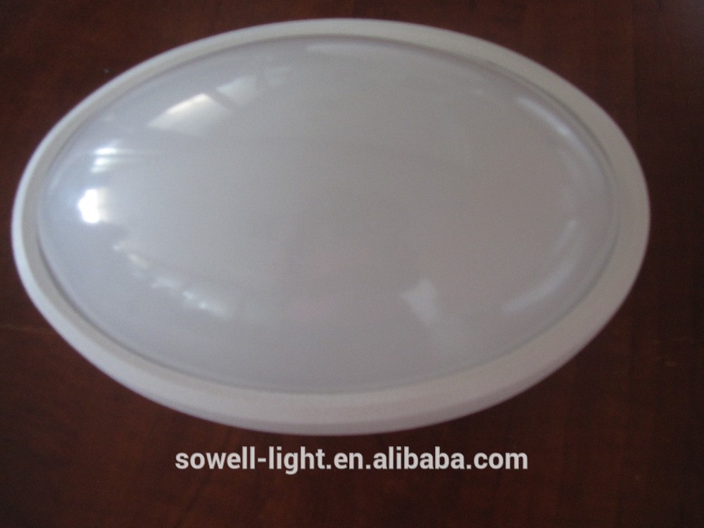 IP65 waterproof oval plastic material led ceiling light