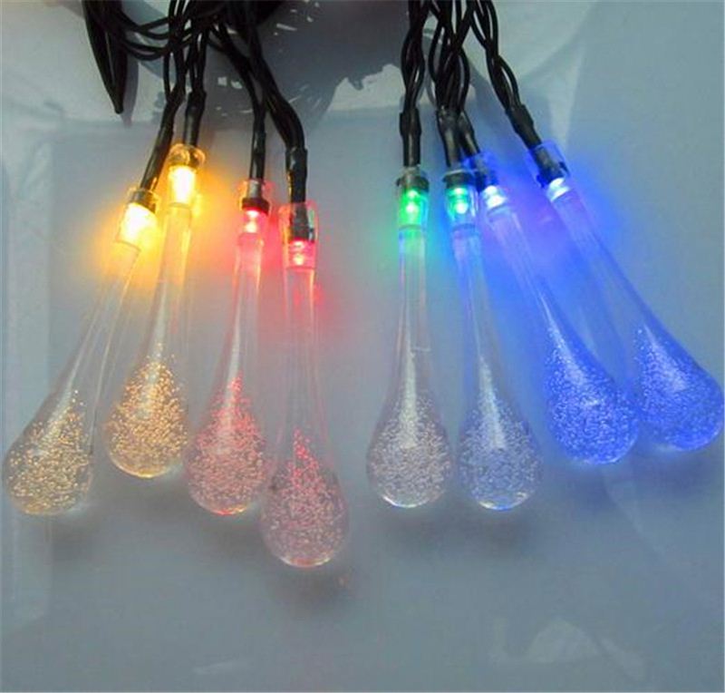 30LED LED Bubble Warm White Color Solar Energy Christmas Light String