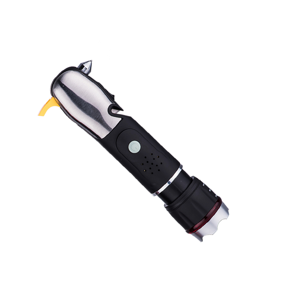 High Power Multi Tools LED Outdoor Torch With Emergency Hammer For Camping