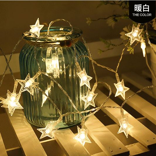 Color Changing Garden Decor Lamp String Solar Christmas LED Fairy Lights Solar Powered For Mason Jar Lid Insert