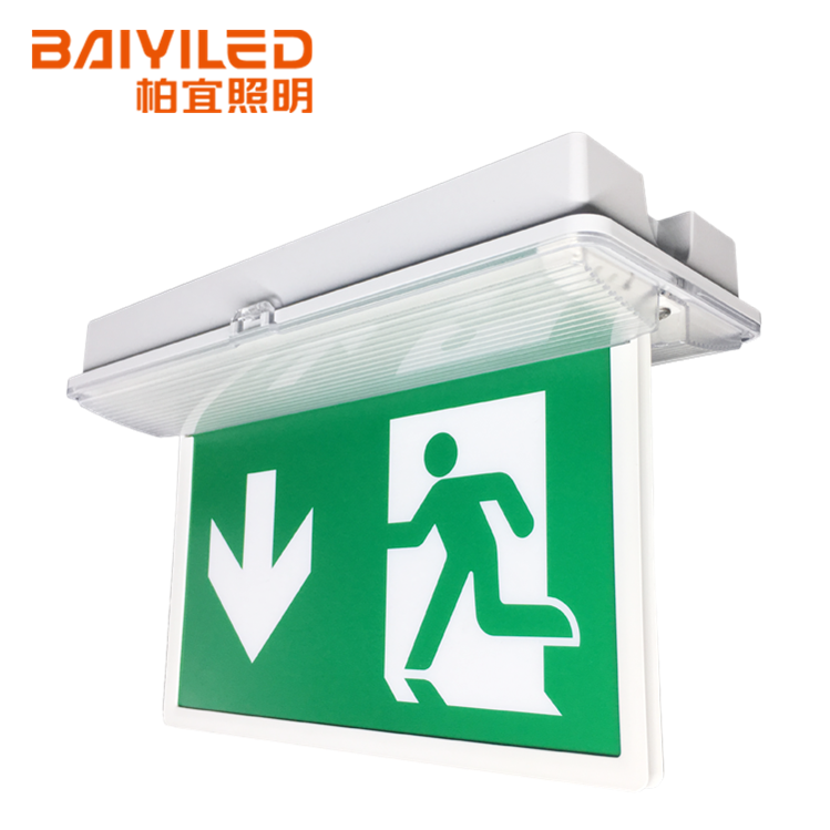 Recess Led Double Sided Factory China New Technique Indoor Light Emergency Exit Sign