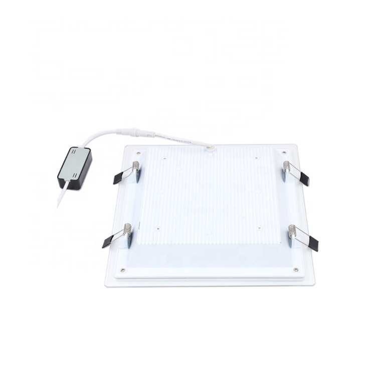 High Lumen SMD 3000K 4500K 6500K White Square Different Size Glass Slim Led Panel Light