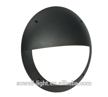 Lightess Wall Light LED Outdoor Wall Sconce Modern Globe Bulkhead Surface Mounted Lighting, 12W Cold White