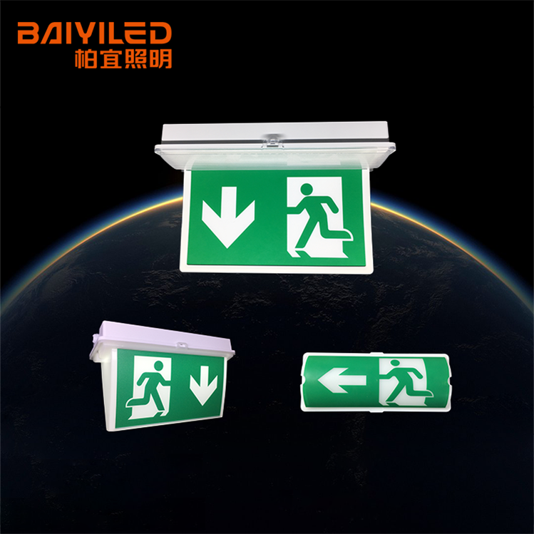 Running Man Led Double-Side Acrylic Fire Board Exit Sign Buzzing