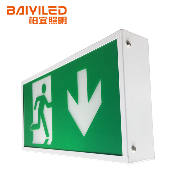 Round Light High Quality Battery Saving Emergency Exit Sign Board
