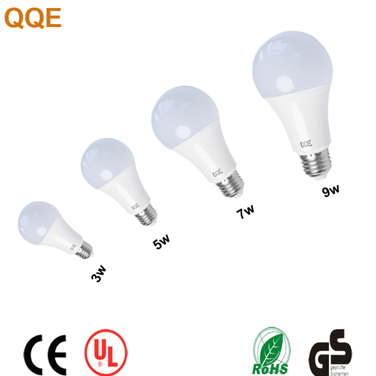 OEM cool white high Brightness E27 energy saving cheap price 900 lamp luminous flux(lm) 9w A19 A60 led light bulb