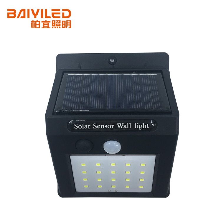 Led Power Pir Motion Sensor Outdoor Mounted Solar Wall Light
