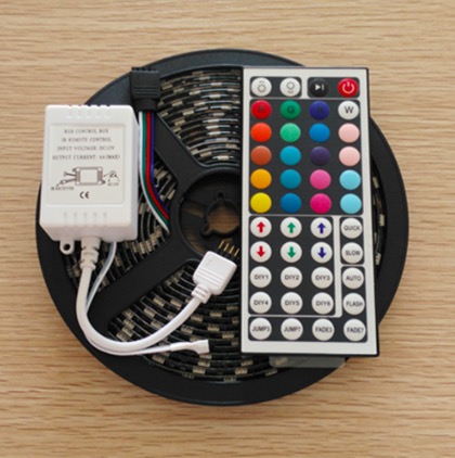 addressable 12v 5050 60leds/m digital rgb led strip 24v 5050 rgb led strip 44keys controller wifi app